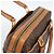 Céline Borsa Boston CELINE in tela Macadam PVC Pelle Marrone Oro Auth 183015A D'oro - vista 6