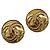 Orecchini CHANEL metallo Gold Tone CC Auth 183503V