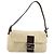 FENDI Zucca Canvas Mamma Baguette Borsa a Spalla Beige Silver Auth 183769SAV Argento