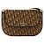 Borsa a tracolla Christian Dior Trotter Canvas Marrone Oro Auth 182147 D'oro - vista 2