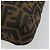 FENDI Zucca Canvas Mamma Baguette Shoulder Bag Black Brown Auth 182592M Marrone Nero - vista 12