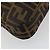 FENDI Zucca Canvas Mamma Baguette Shoulder Bag Black Brown Auth 182592M Marrone Nero - vista 13