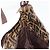 FENDI Zucca Canvas Mamma Baguette Shoulder Bag Black Brown Auth 182592M Marrone Nero - vista 19