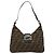 FENDI Zucca Canvas Mamma Baguette Shoulder Bag Black Brown Auth 182592M Marrone Nero - vista 2