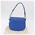 Borsa a tracolla CARTIER Must Line in pelle blu e oro Auth 183718V D'oro - vista 22