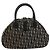 Borsa Christian Dior Trotter Canvas Double Saddle Nera Argento Auth 182186 Nero - vista 3