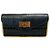 Chloé Clutch intrecciata in pelle nera / scamosciata / serpente Chloe Nero