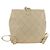 CHANEL Bicolore Backpack Caviar Skin Beige Gold CC Auth 182907V - view 4