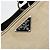 PRADA Canvas Tote Bag mit Kunststoffkette Beige Silber Auth 182198 - Ansicht 14