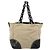 PRADA Canvas Tote Bag mit Kunststoffkette Beige Silber Auth 182198 - Ansicht 3