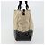 PRADA Canvas Tote Bag mit Kunststoffkette Beige Silber Auth 182198 - Ansicht 4