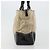 PRADA Canvas Tote Bag mit Kunststoffkette Beige Silber Auth 182198 - Ansicht 5
