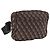 Marsupio BOTTEGA VENETA in tela marrone argento Auth bs35444