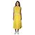 Vestido midi Moschino Couture sin mangas con botones de algodón Amarillo / Blanco - vista 5