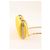 Prada Clutch da sera in raso e strass giallo - vista 2