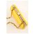 Prada Clutch da sera in raso e strass giallo - vista 4