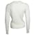 Veronica Beard, cremefarbener Rundhals-Strickpullover mit Rippenstruktur  - Ansicht 3