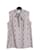 Prada Top in twill di seta con fiocco Multicolore  - vista 1