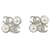 Orecchini Chanel ABF730 Argento Bianco