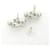 Orecchini Chanel ABF730 Argento Bianco - vista 3