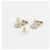 Orecchini a lobo Chanel AB9608 Oro e Bianco D'oro - vista 3
