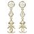 Orecchini a lobo Chanel AB8208 Oro e Bianco D'oro