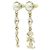 Orecchini a lobo Chanel AB8208 Oro e Bianco D'oro - vista 2
