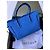 Longchamp Borsa Tote in Pelle Blu - vista 2