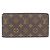 Louis Vuitton Monogram Zippy Wallet Braun Hellblau