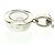 Chopard Happy Diamonds Round Anhänger aus 18K Weißgold mit 1 Floating Diamond Silber - Ansicht 4