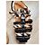 Autre Marque K.Jacques St. Tropez Sandali Gladiatore in Pelle Marrone Nero - vista 4