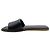 Sandali slide Brunello Cucinelli in pelle nera con Monili Nero - vista 3