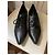 Autre Marque Oxford in pelle nera con borchie e punta affusolata Nero - vista 11