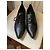 Autre Marque Oxford in pelle nera con borchie e punta affusolata Nero - vista 5