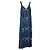 Autre Marque Vestido largo Batida estampado paisley azul Blanco Púrpura Azul oscuro