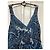 Autre Marque Vestido largo Batida estampado paisley azul Blanco Púrpura Azul oscuro - vista 3