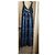 Autre Marque Vestido largo Batida estampado paisley azul Blanco Púrpura Azul oscuro - vista 5