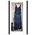 Autre Marque Vestido largo Batida estampado paisley azul Blanco Púrpura Azul oscuro - vista 8