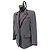 Blazer in lana blu notte con monogramma Gucci - vista 2
