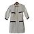 Chanel Uniform Giacca Bianca con Zip Nero Bianco