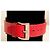Iconico bracciale  DOLCE & GABBANA in pelle rossa effetto rettile con cinturino - vista 3