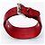 Iconico bracciale  DOLCE & GABBANA in pelle rossa effetto rettile con cinturino - vista 9