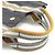 Hermès Borsa Hermes Fourre-Tout MM Tote PM Marrone Bianco Arancione - vista 5