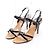 Timeless Sandali Chanel Coco Mark in pelle vernice Nero