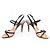Timeless Sandali Chanel Coco Mark in pelle vernice Nero - vista 3