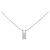 Autre Marque Collana con diamante K14WG Argento