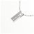 Autre Marque Collana con diamante K14WG Argento - vista 4