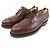 Autre Marque J.M.WESTON 598 Scarpe eleganti in pelle Half Hunt Marrone - vista 3