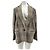 Ba&Sh Check Wool Blazer Beige