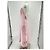 Zimmermann Langes rosa Leinenkleid mit bestickten Trägern Pink - Ansicht 4